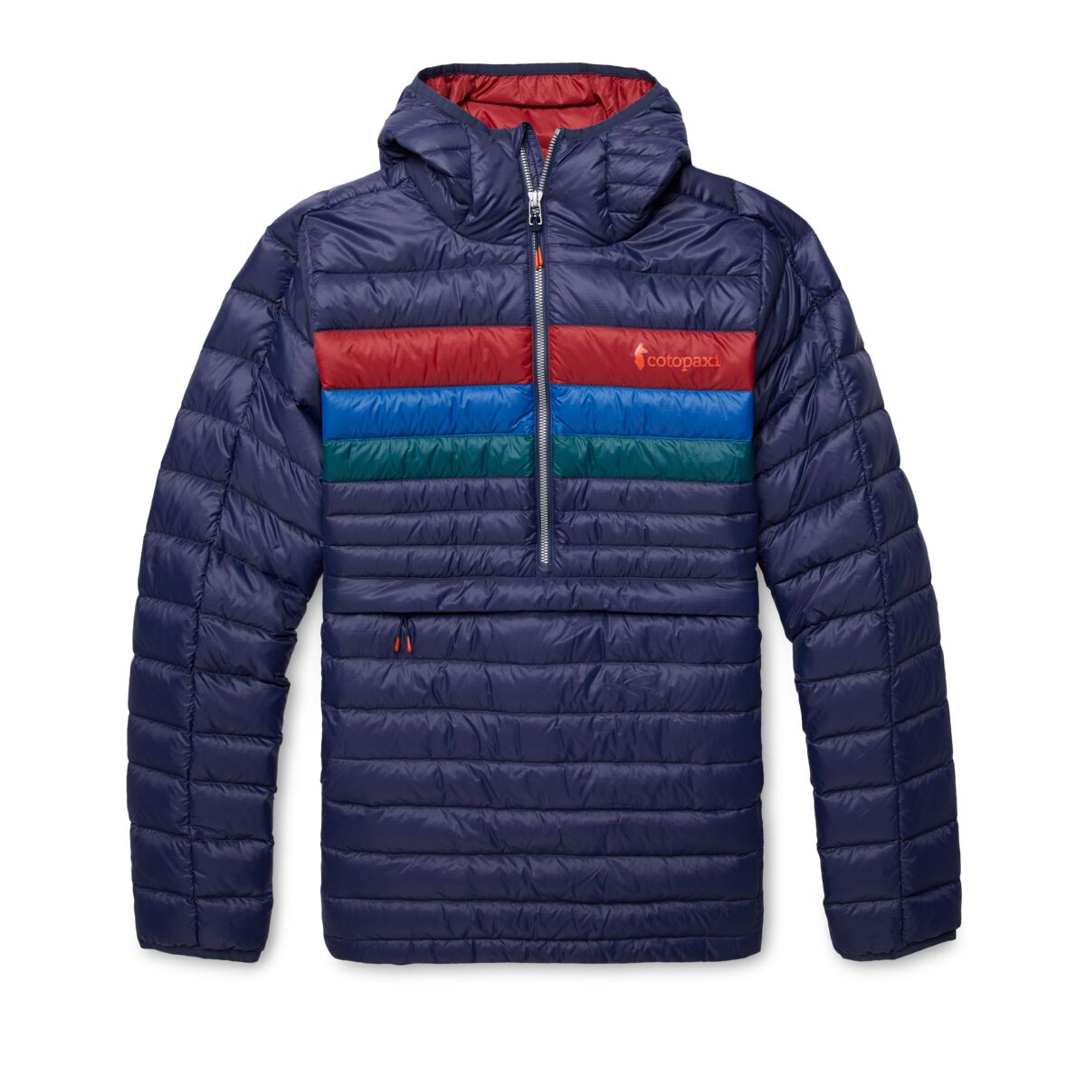 Fuego Down Hooded Pullover - Women's, Maritime Stripes