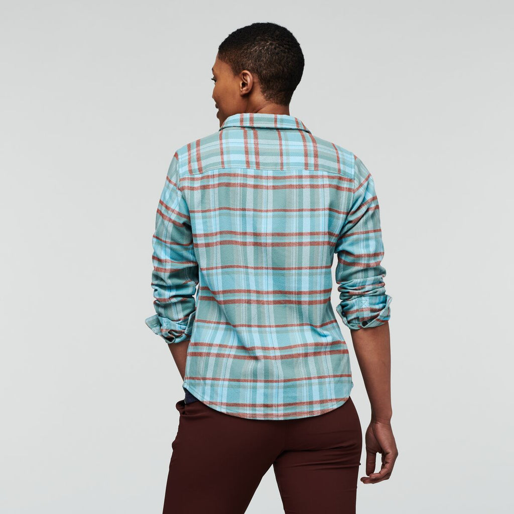 Mero Flannel Shirt - Women's, Bluegrass Plaid, Model Callie