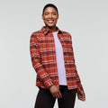Mero Flannel Shirt - Women's, Spice Plaid, Model Callie