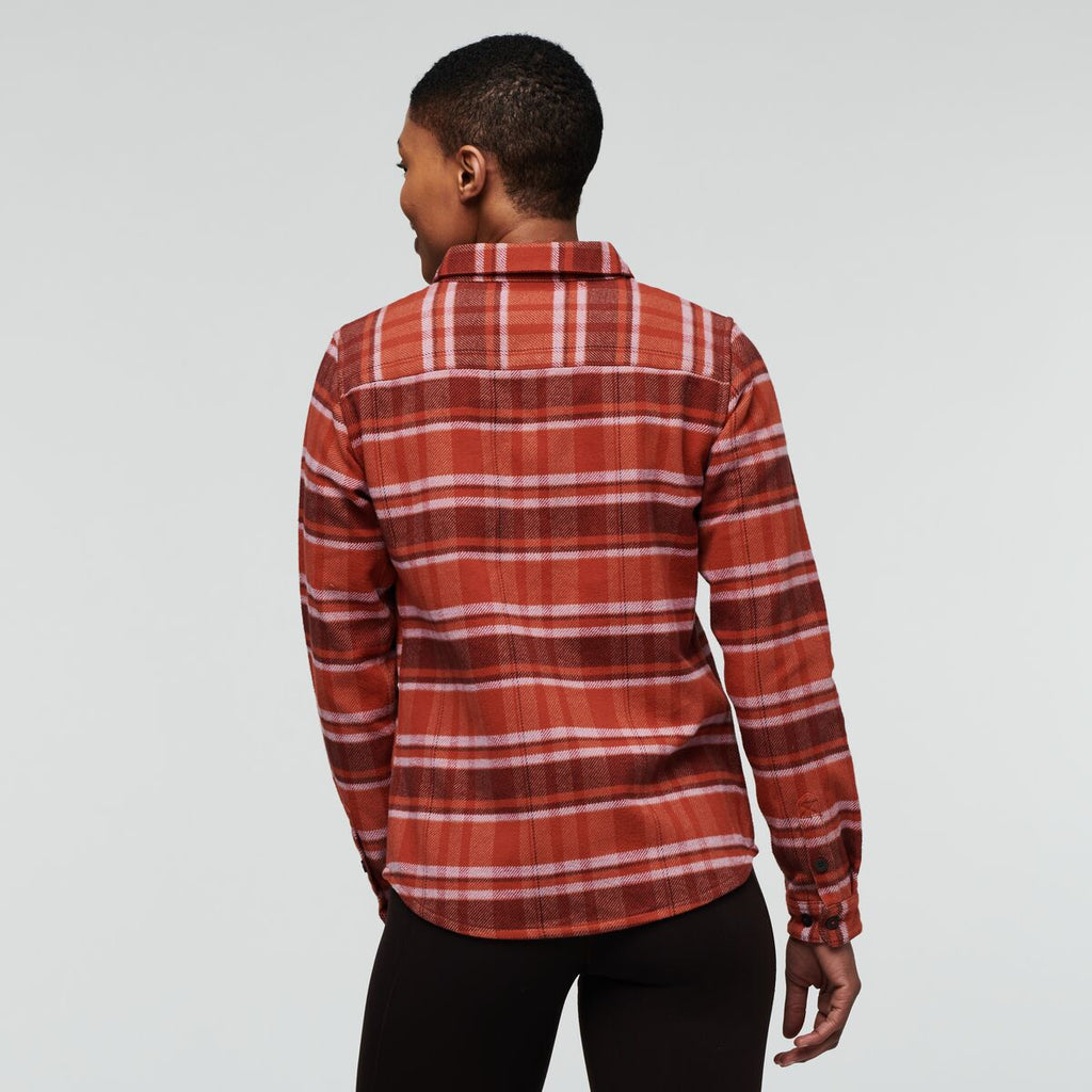 Mero Flannel Shirt - Women's, Spice Plaid, Model Callie