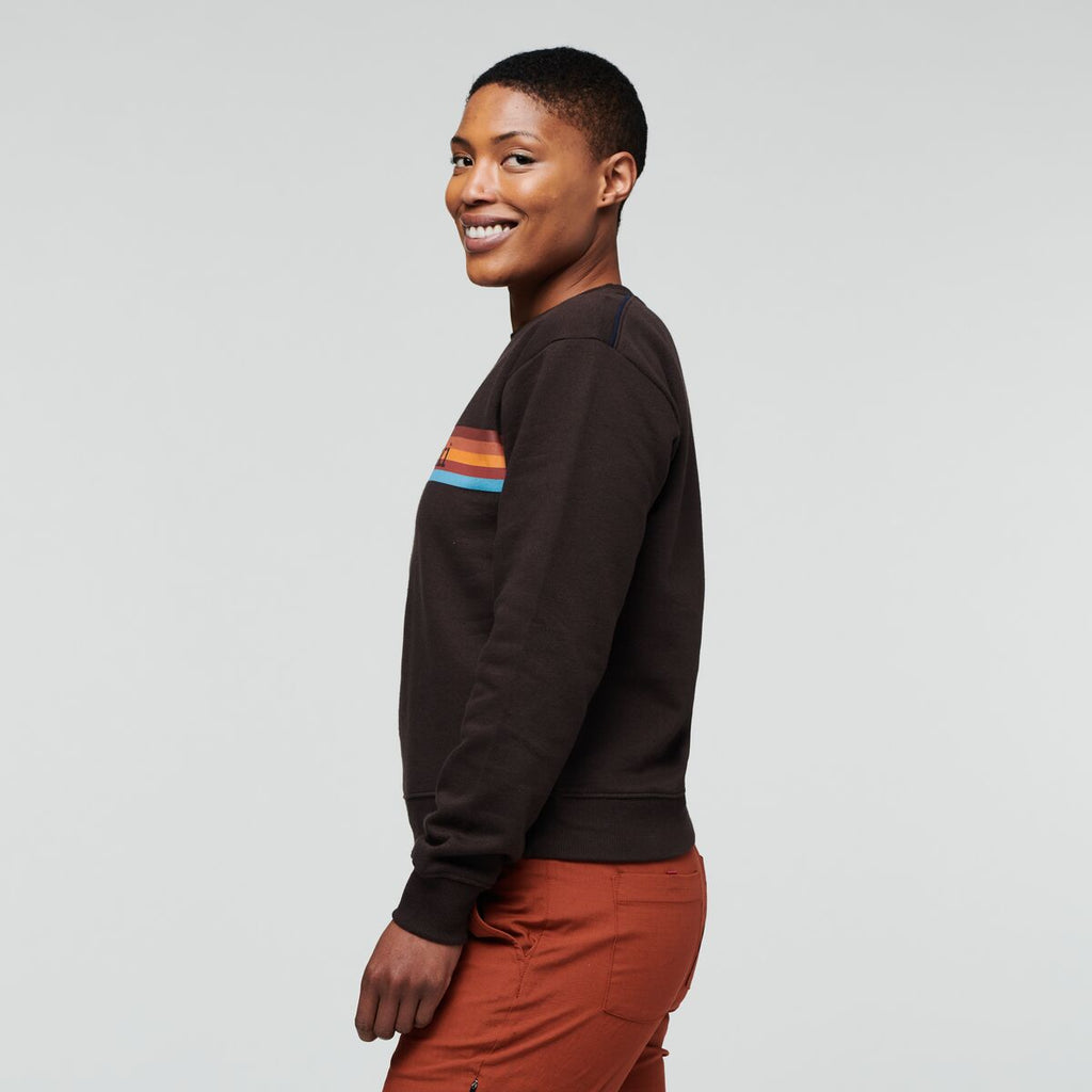 On The Horizon Organic Crew Sweatshirt - Women's, Cavern, Model Callie