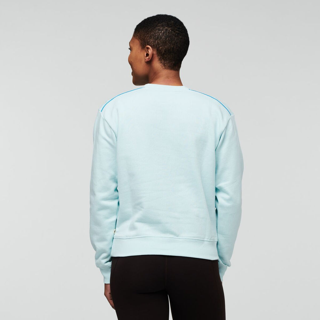 On The Horizon Organic Crew Sweatshirt - Women's, Ice, Model Callie