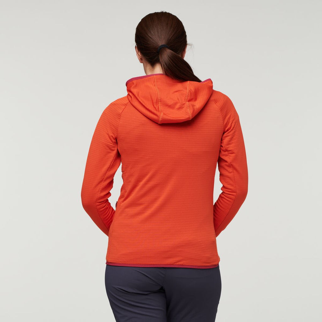 Otero Fleece Full-Zip Hooded Jacket - Women's, Canyon, Model Aya
