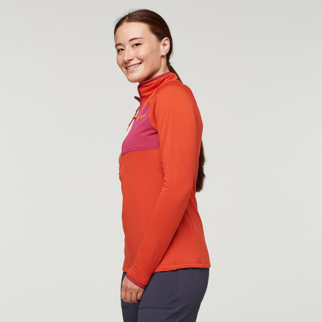 Otero Fleece Half-Zip Pullover - Women's, Canyon, Model Aya