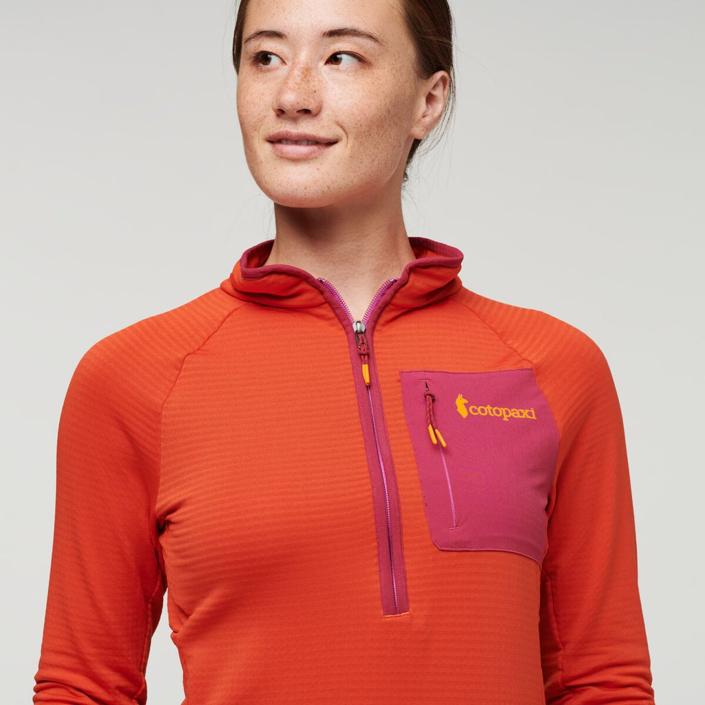 Otero Fleece Half-Zip Pullover - Women's, Canyon, Model Aya