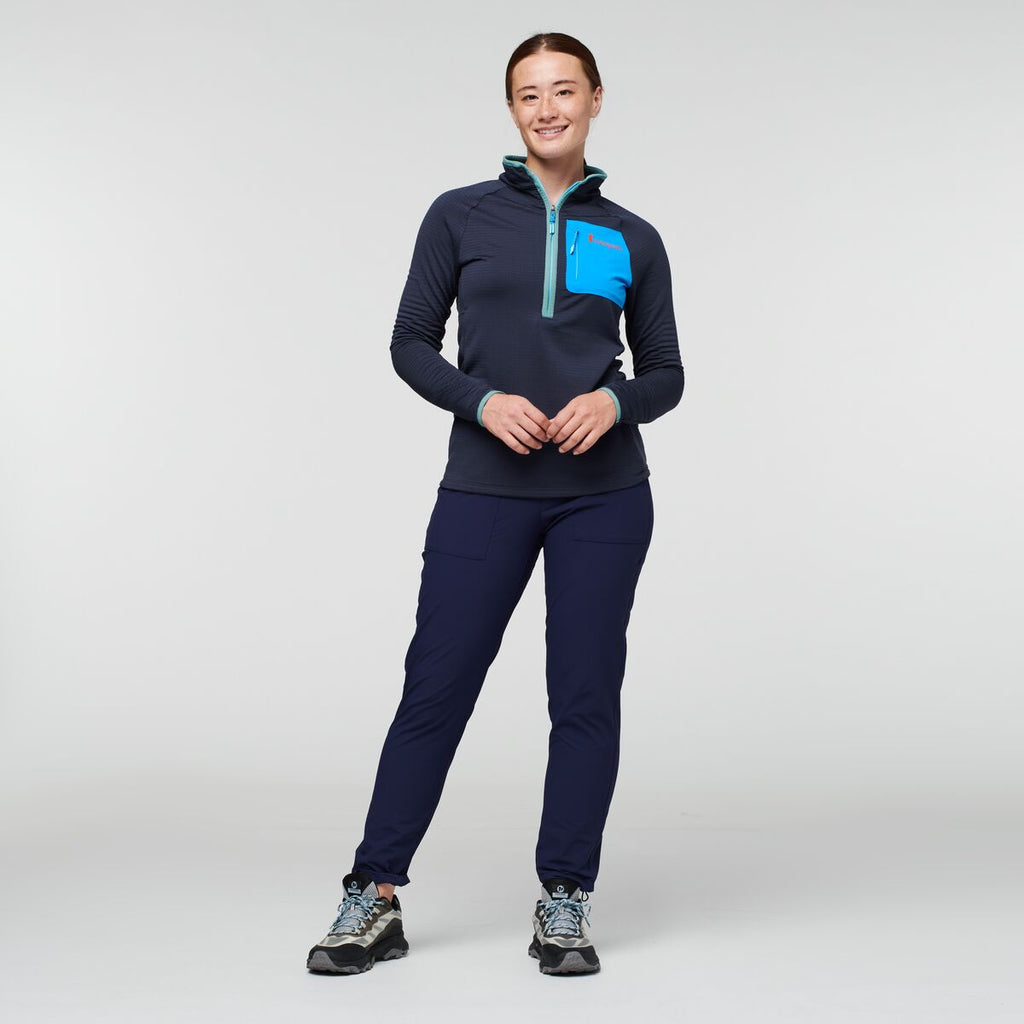 Otero Fleece Half-Zip Pullover - Women's, Graphite, Model Aya