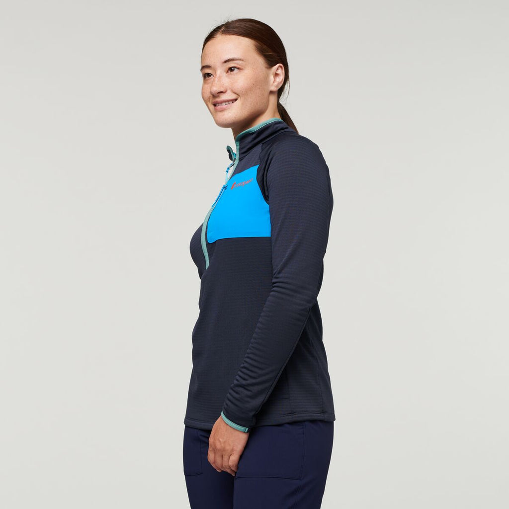 Otero Fleece Half-Zip Pullover - Women's, Graphite, Model Aya