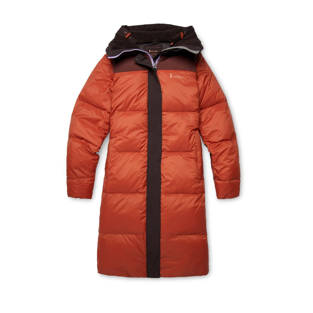 Solazo Down Parka - Women's, Cavern/Spice, Model Aya