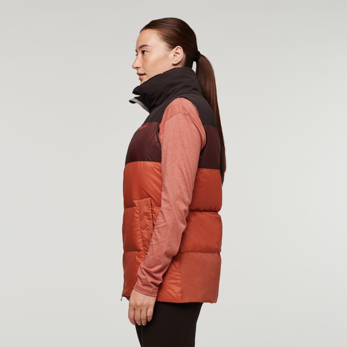 Solazo Down Vest - Women's, Cavern/Spice, Model Aya