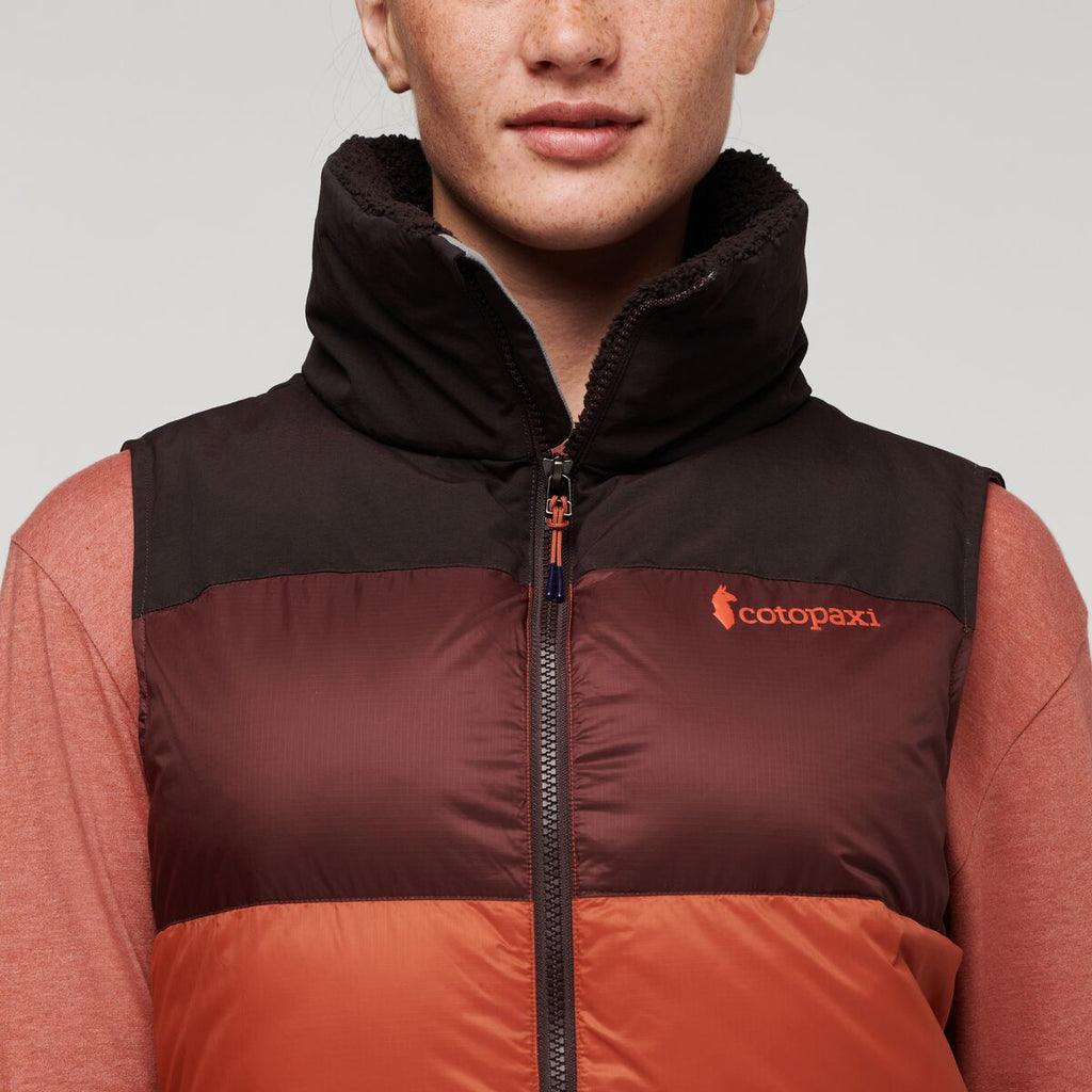 Solazo Down Vest - Women's, Cavern/Spice, Model Aya