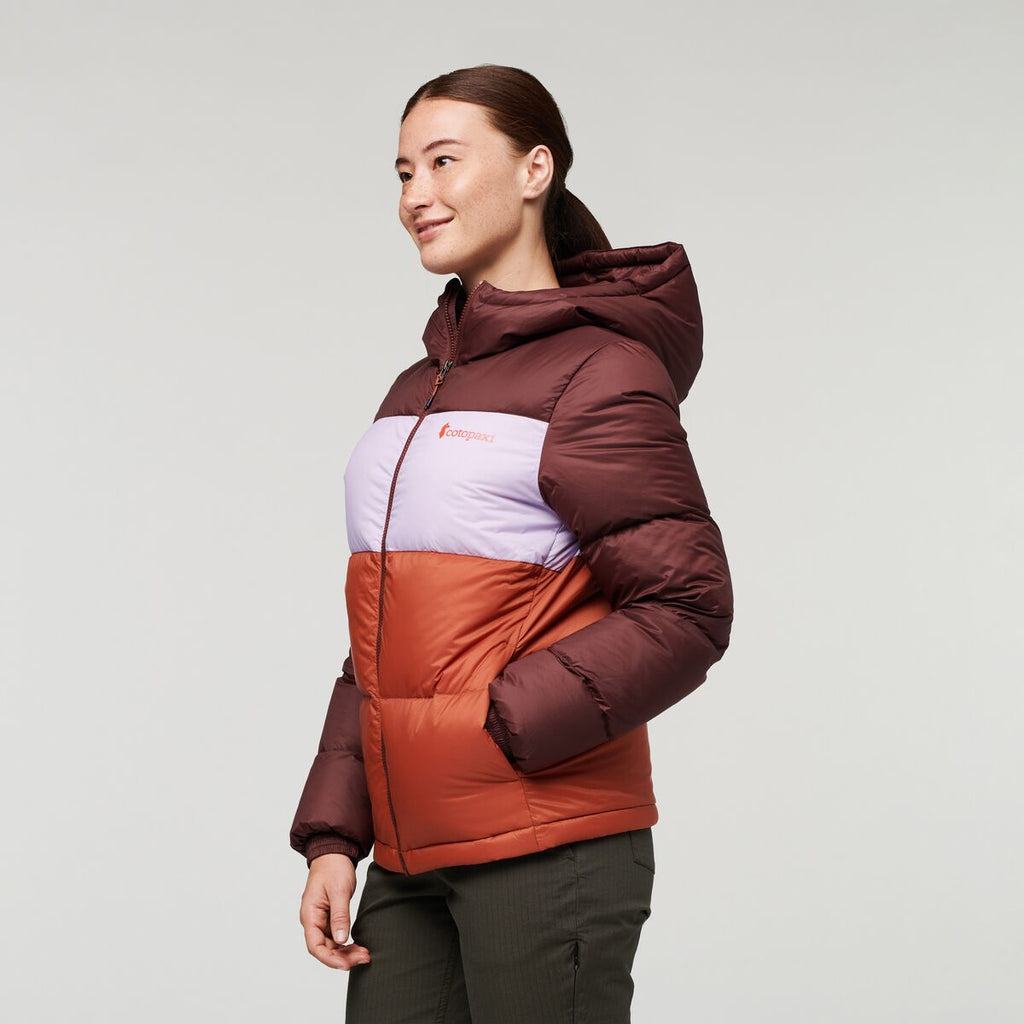 Solazo Hooded Down Jacket - Women's, Chestnut/Spice