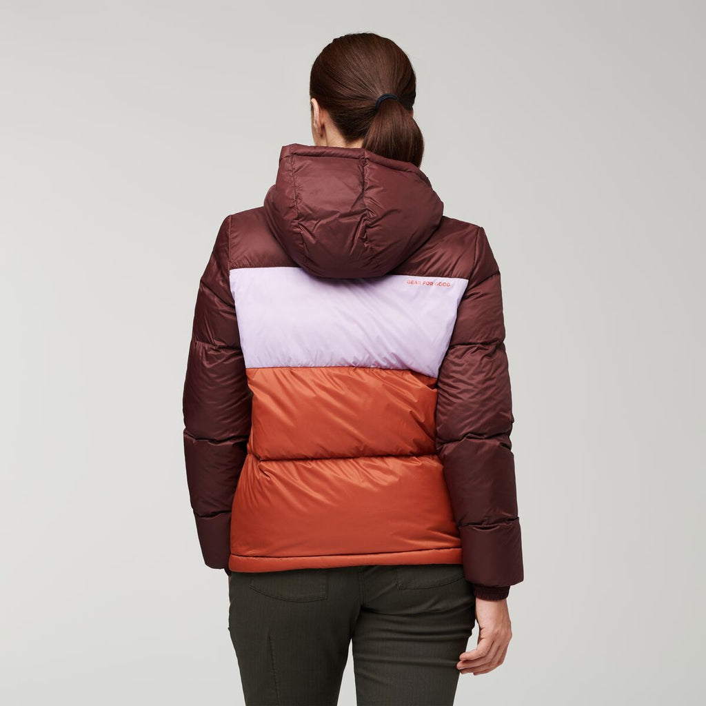 Solazo Hooded Down Jacket - Women's, Chestnut/Spice