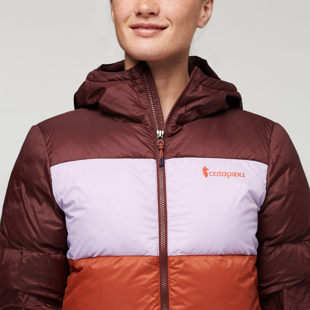 Solazo Hooded Down Jacket - Women's, Chestnut/Spice