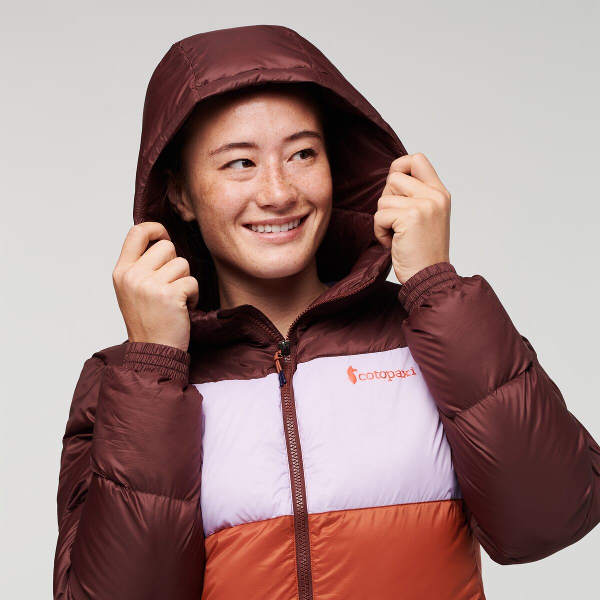 Solazo Hooded Down Jacket - Women's, Chestnut/Spice