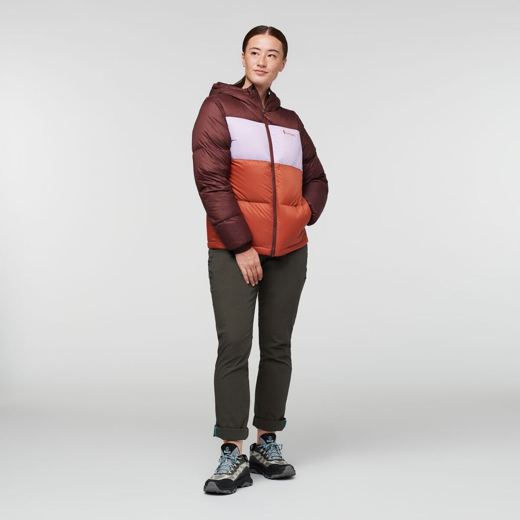 Solazo Hooded Down Jacket - Women's, Chestnut/Spice
