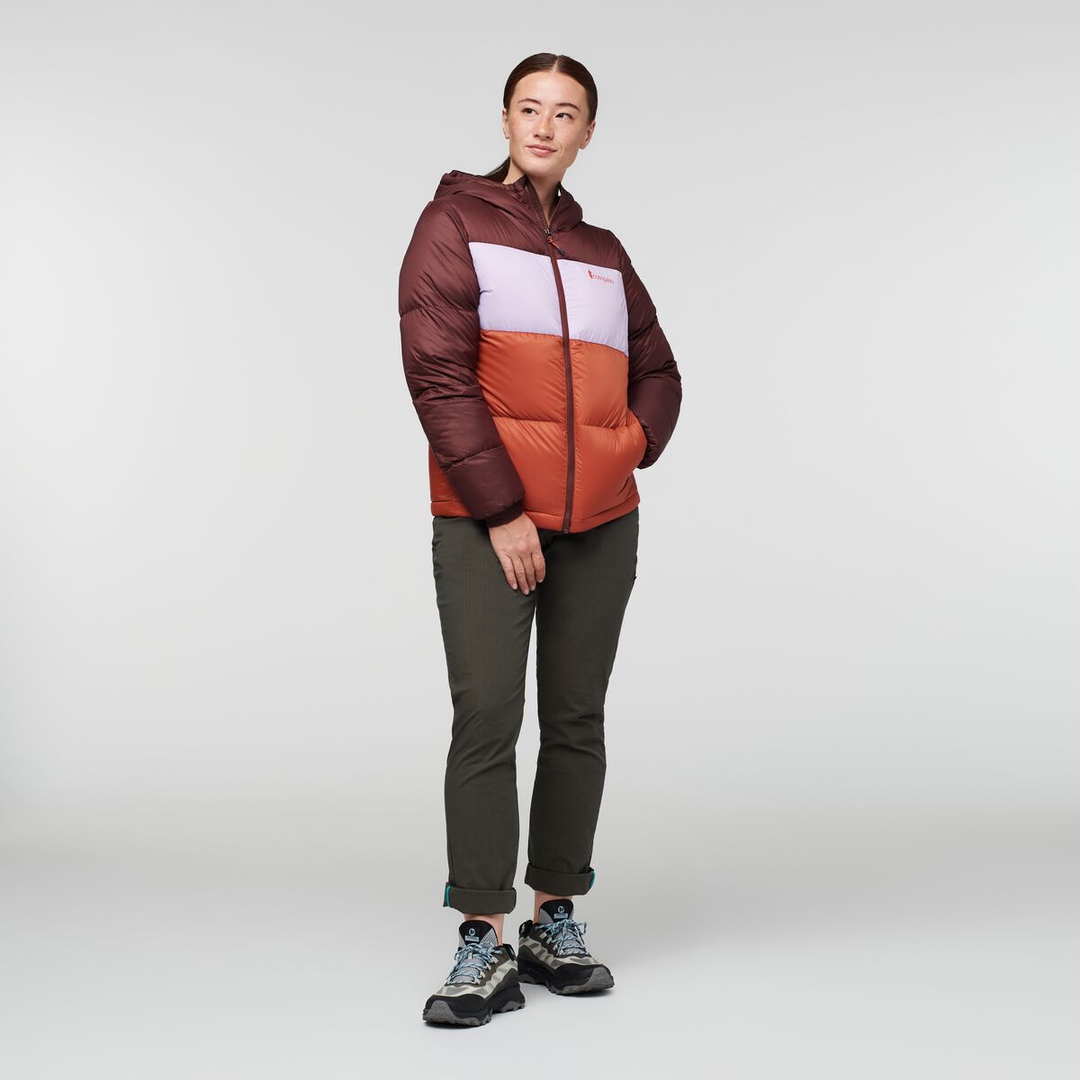Solazo Hooded Down Jacket - Women's, Chestnut/Spice