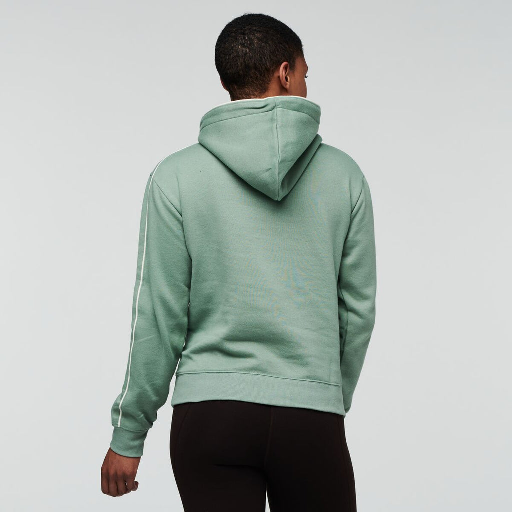 Sunny Side Organic Pullover Hoodie - Women's, Silver Leaf, Model Callie