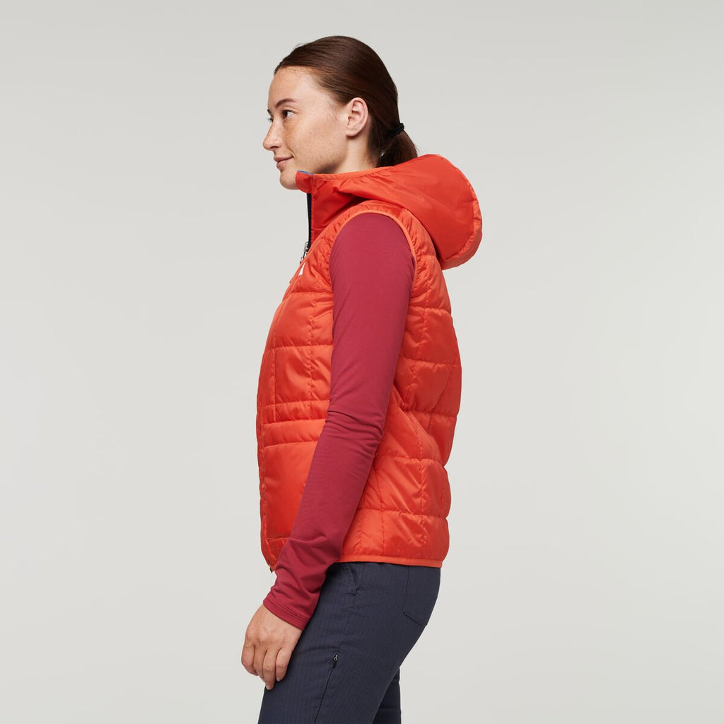 Teca Cálido Hooded Vest - Women's, Rocket Science, Model Aya