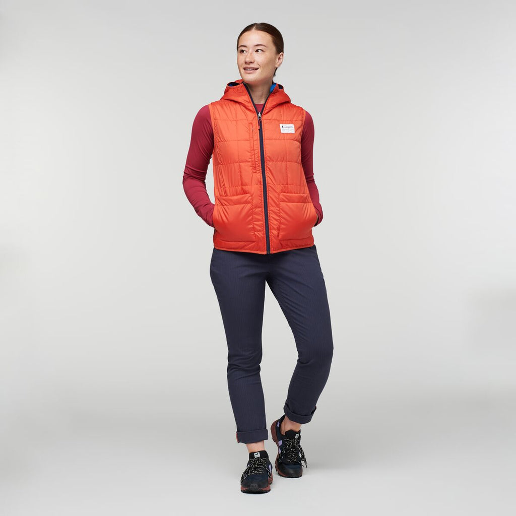 Teca Cálido Hooded Vest - Women's, Rocket Science, Model Aya