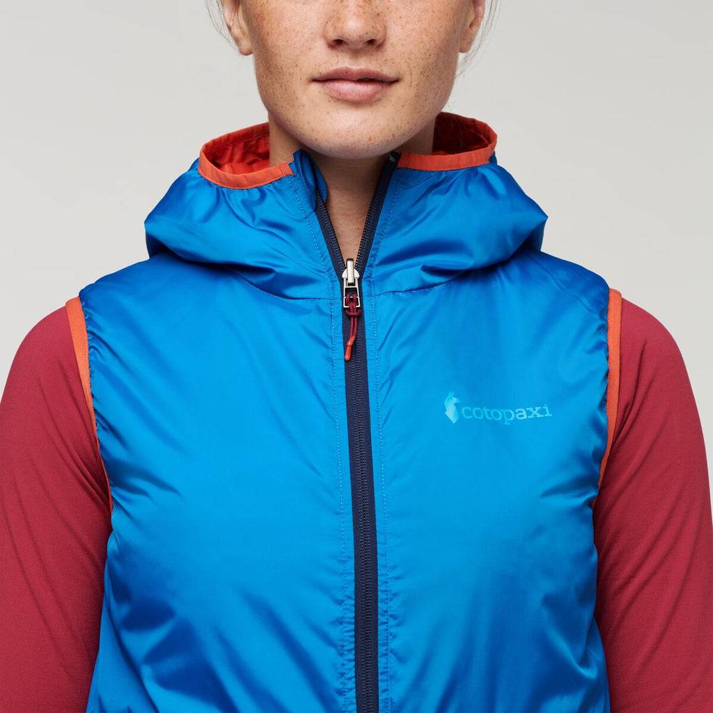 Teca Cálido Hooded Vest - Women's, Rocket Science, Model Aya