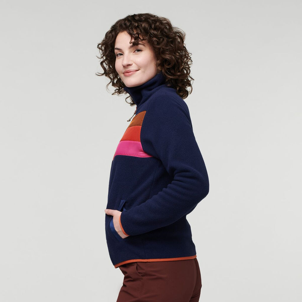Teca Fleece Full-Zip Jacket - Women's, Alpenglow, Model Courtney