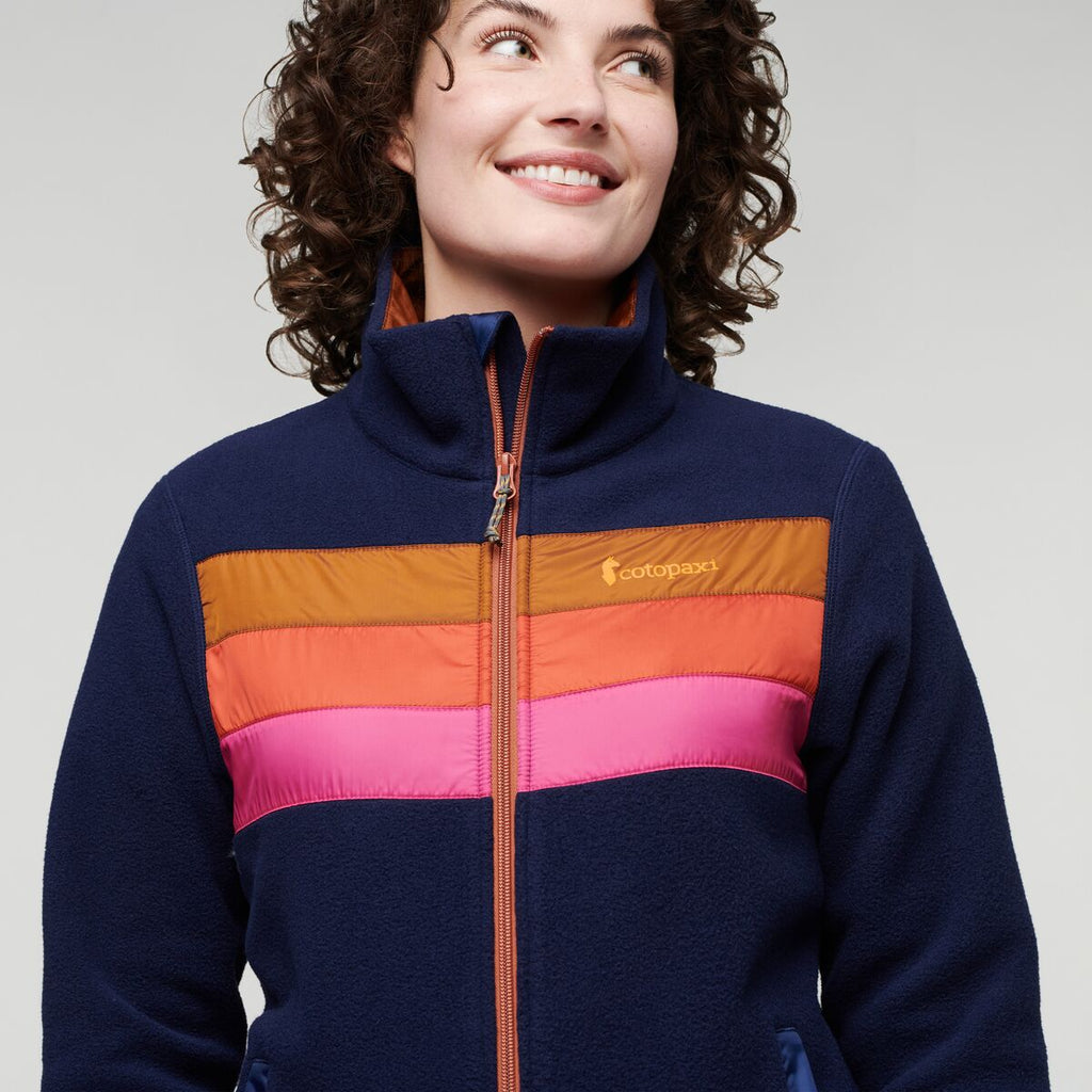 Teca Fleece Full-Zip Jacket - Women's, Alpenglow, Model Courtney