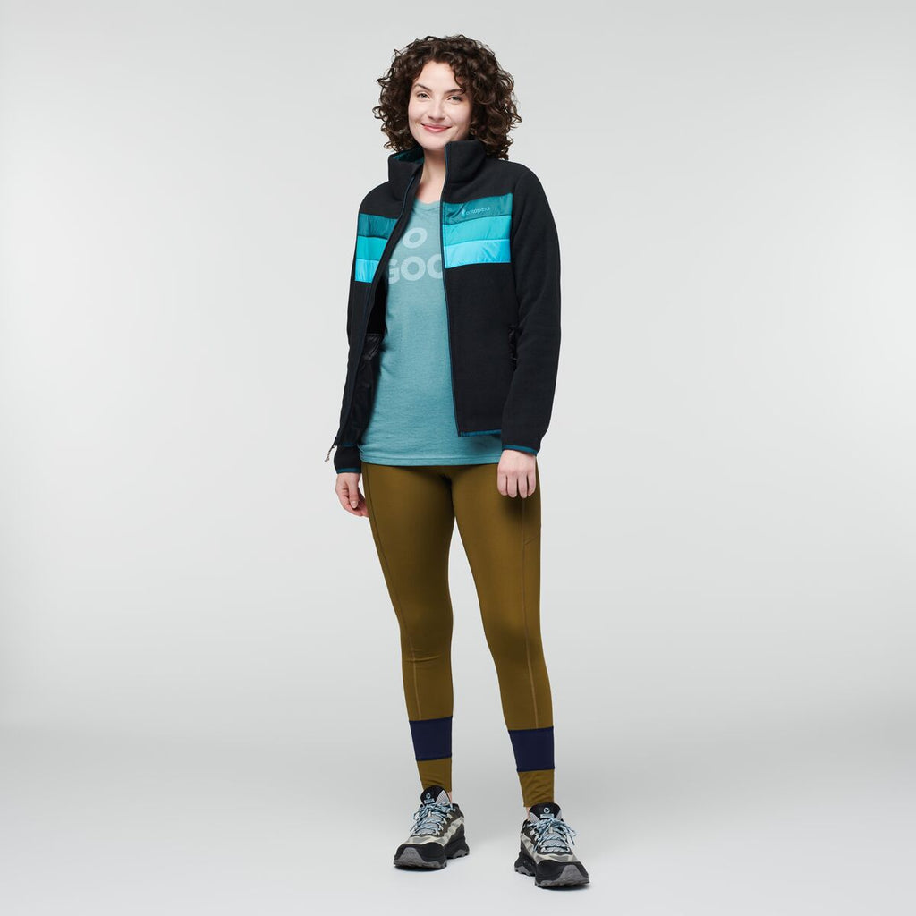 Teca Fleece Full-Zip Jacket - Women's, Dive In, Model Courtney