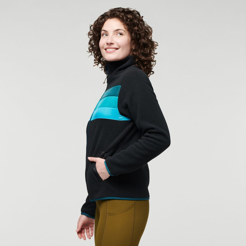 Teca Fleece Full-Zip Jacket - Women's, Dive In, Model Courtney