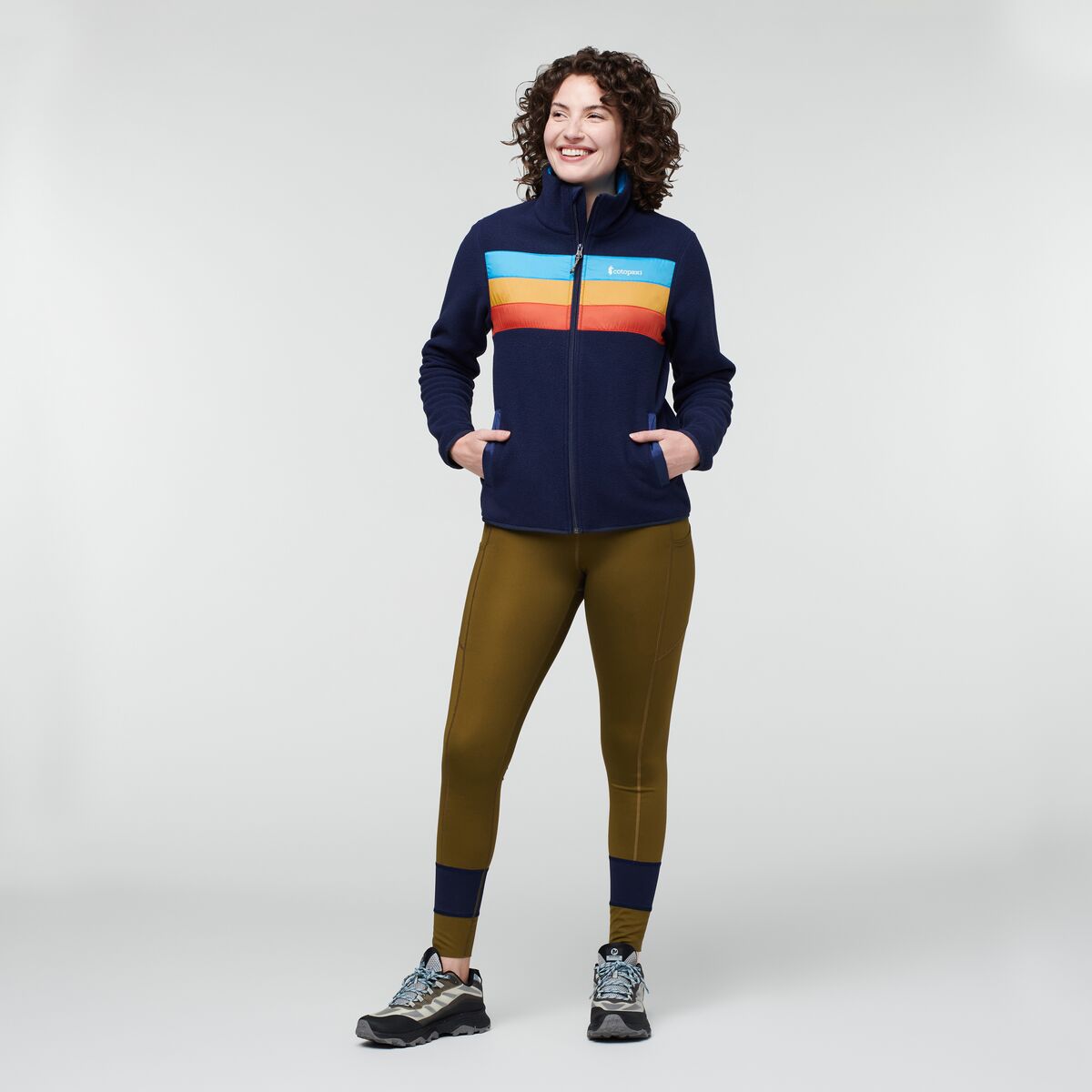 Teca Fleece Full-Zip Jacket - Women's, Half Full, Model Courtney