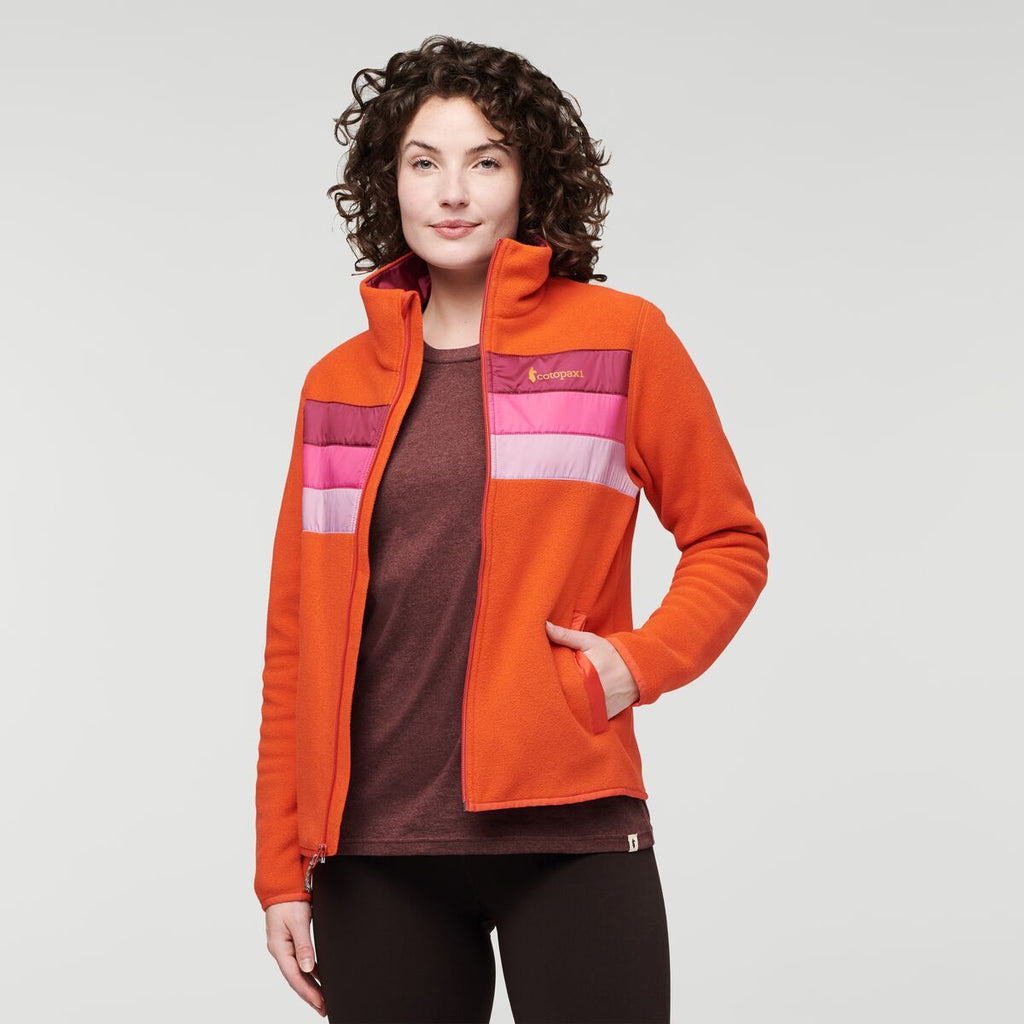 Teca Fleece Full-Zip Jacket - Women's, I Heart You, Model Courtney