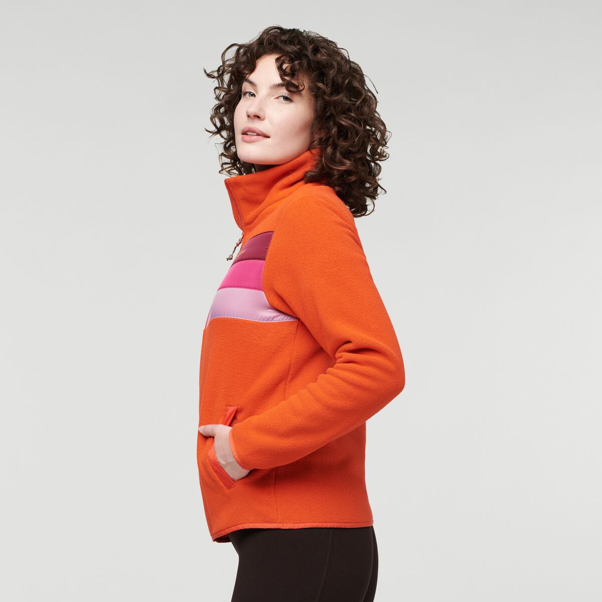 Teca Fleece Full-Zip Jacket - Women's, I Heart You, Model Courtney