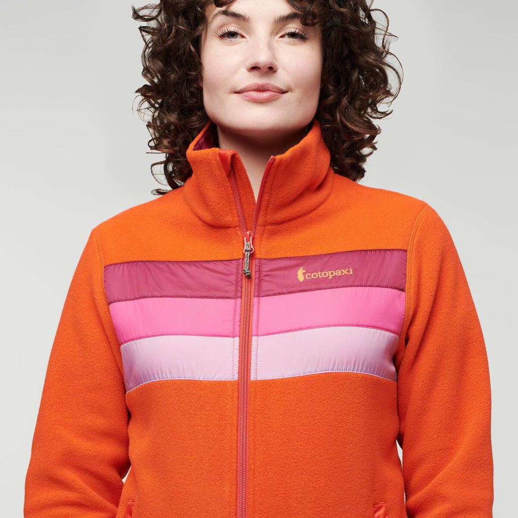 Teca Fleece Full-Zip Jacket - Women's, I Heart You, Model Courtney