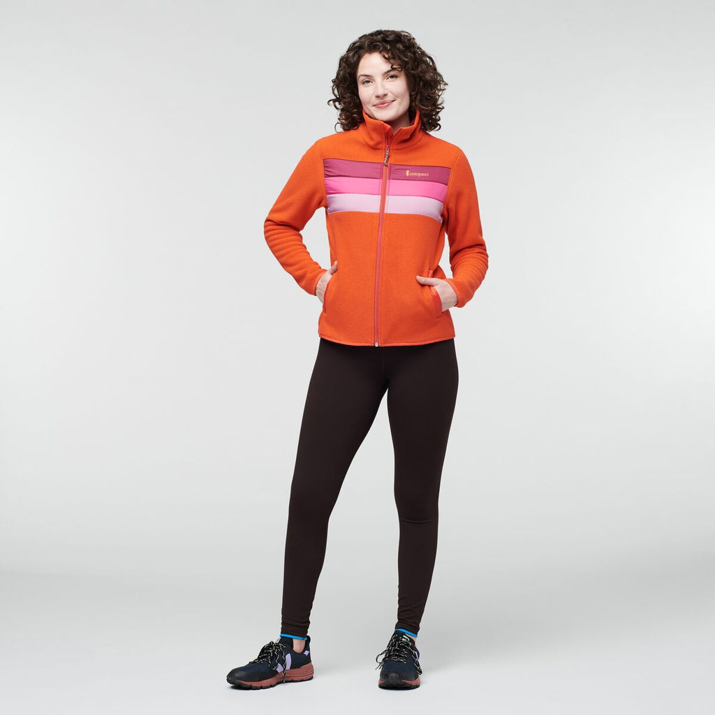 Teca Fleece Full-Zip Jacket - Women's, I Heart You, Model Courtney