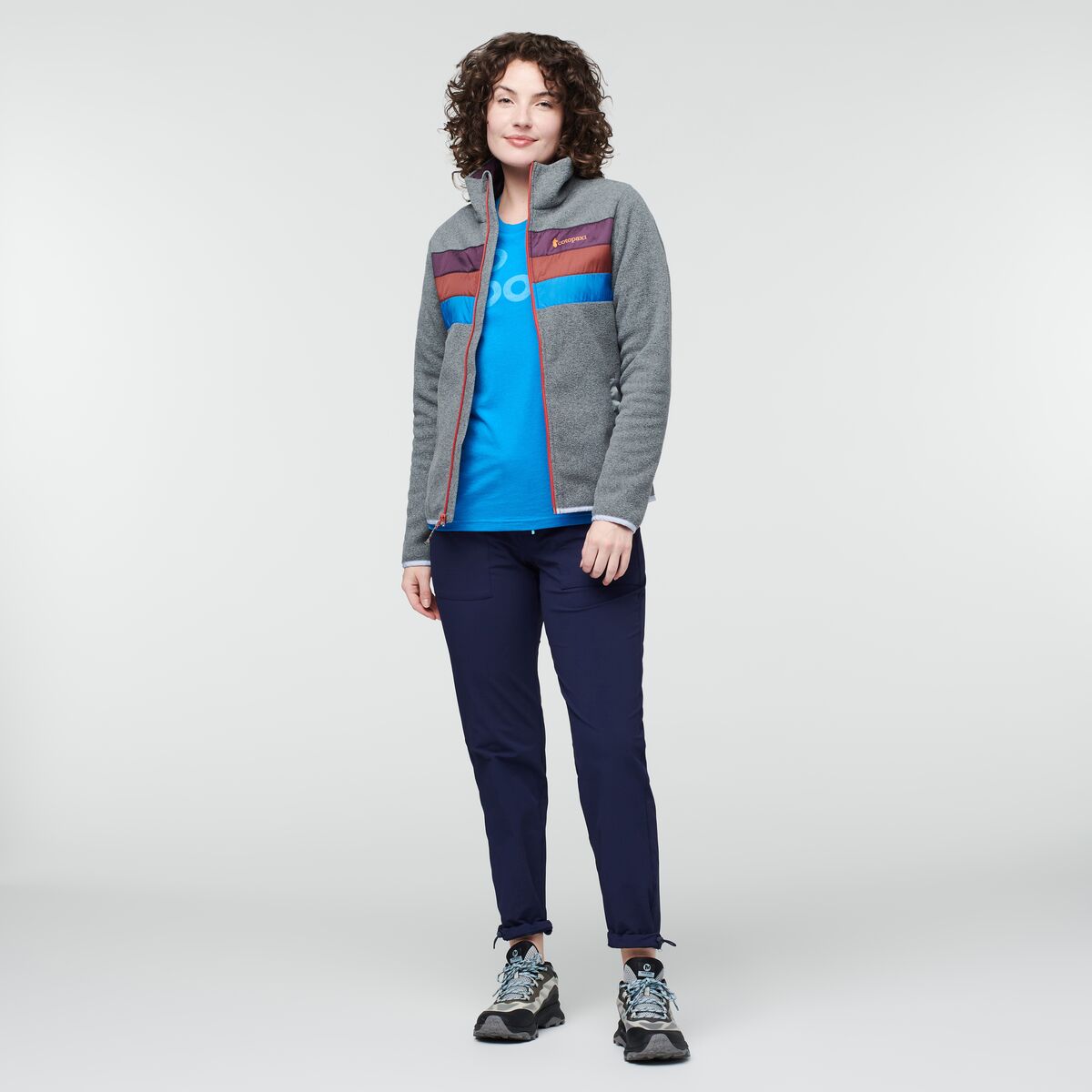 Teca Fleece Full-Zip Jacket - Women's, Passing Time, Model Courtney