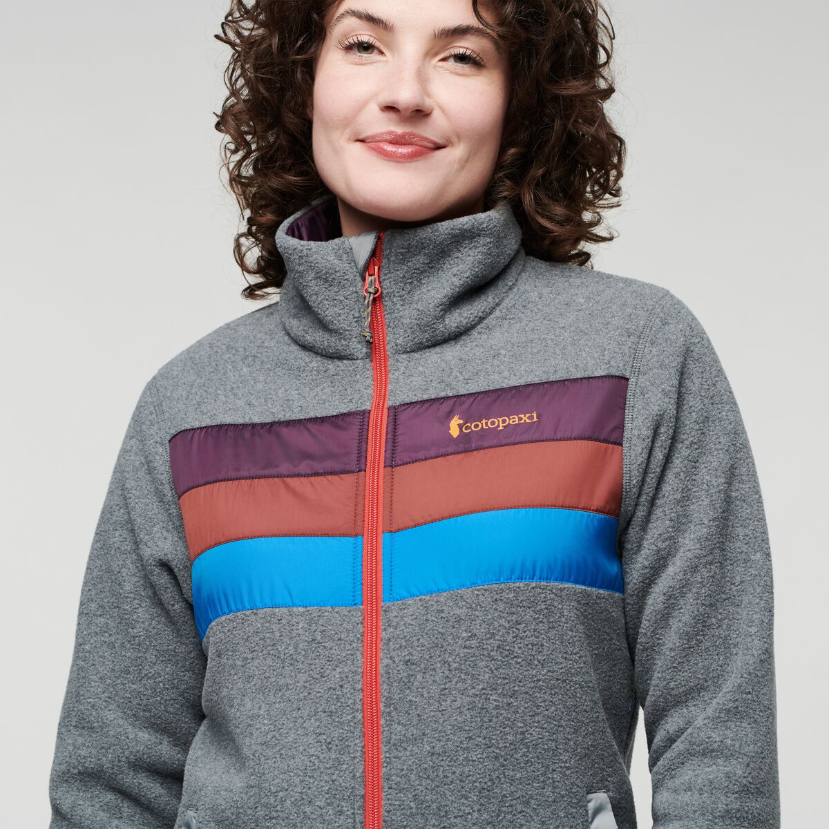 Teca Fleece Full-Zip Jacket - Women's, Passing Time, Model Courtney