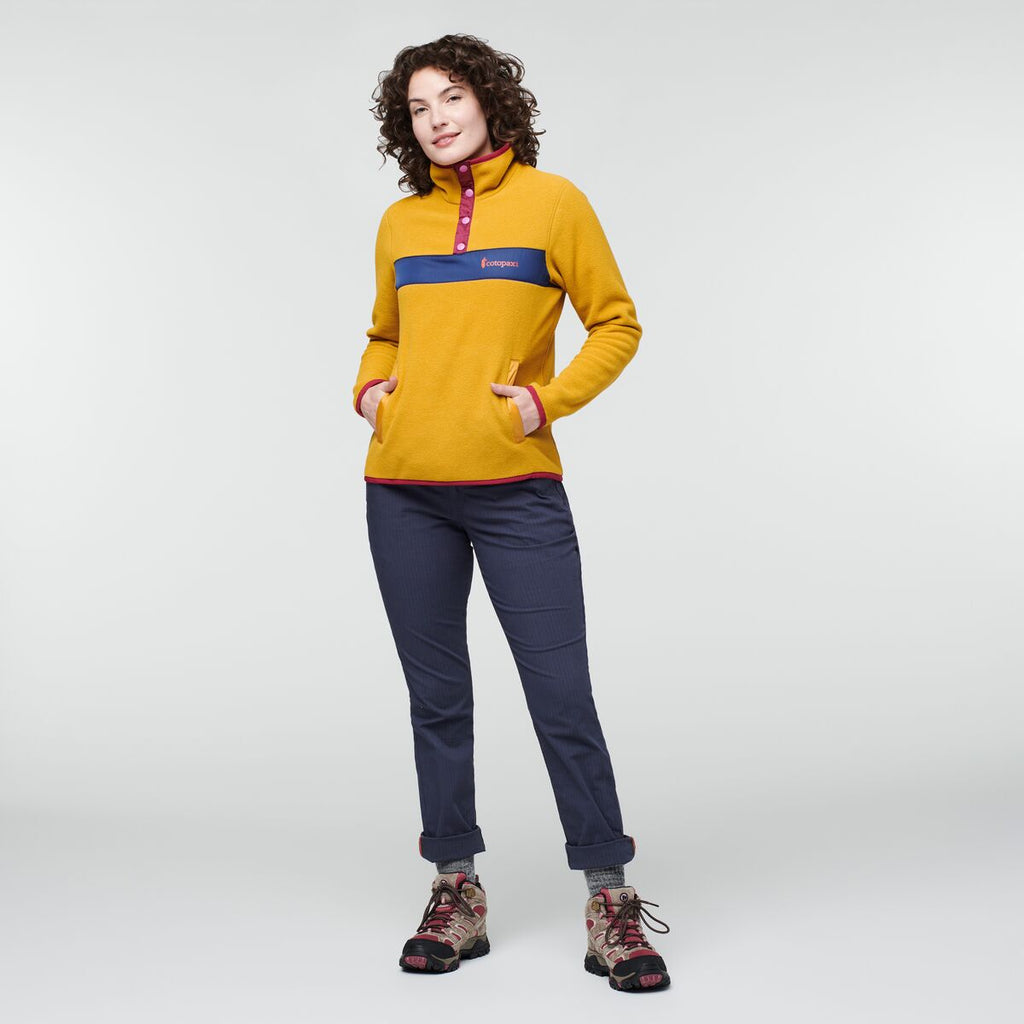 Teca Fleece Pullover - Women's, Honeycomb, Model Courtney