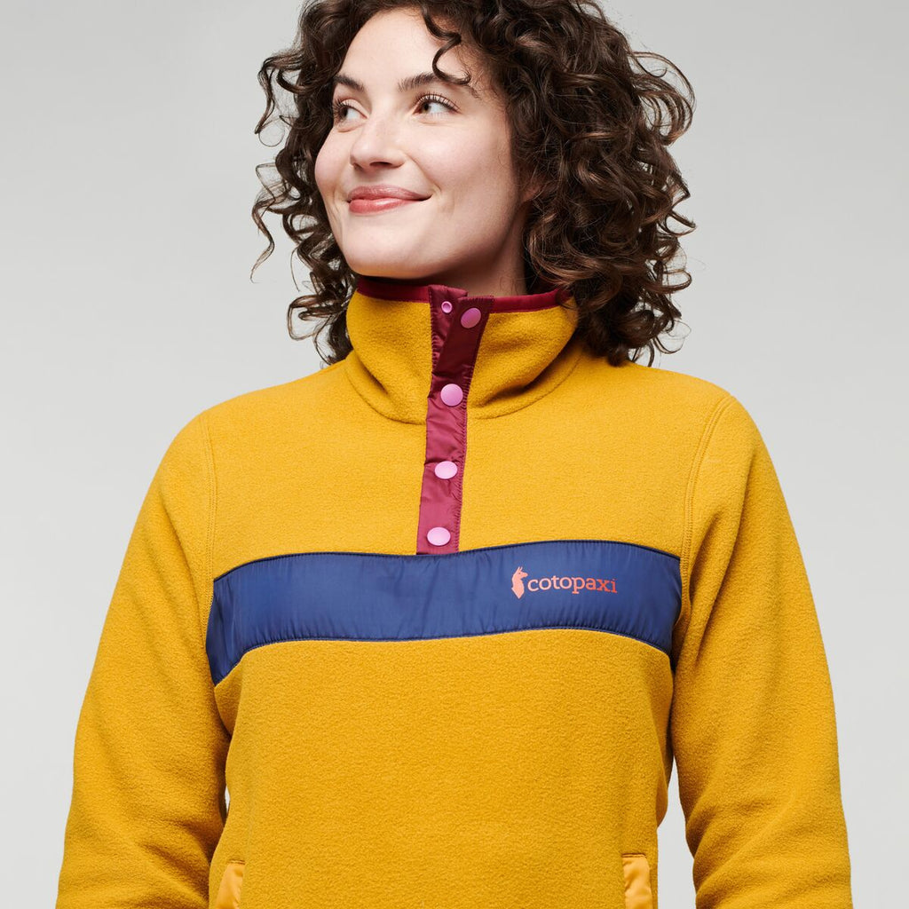 Teca Fleece Pullover - Women's, Honeycomb, Model Courtney