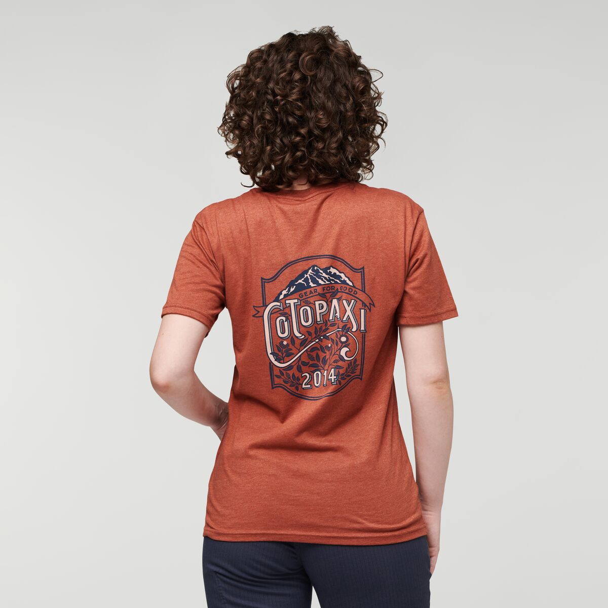 Wild West Organic T-Shirt - Women's, Spice, Model Courtney
