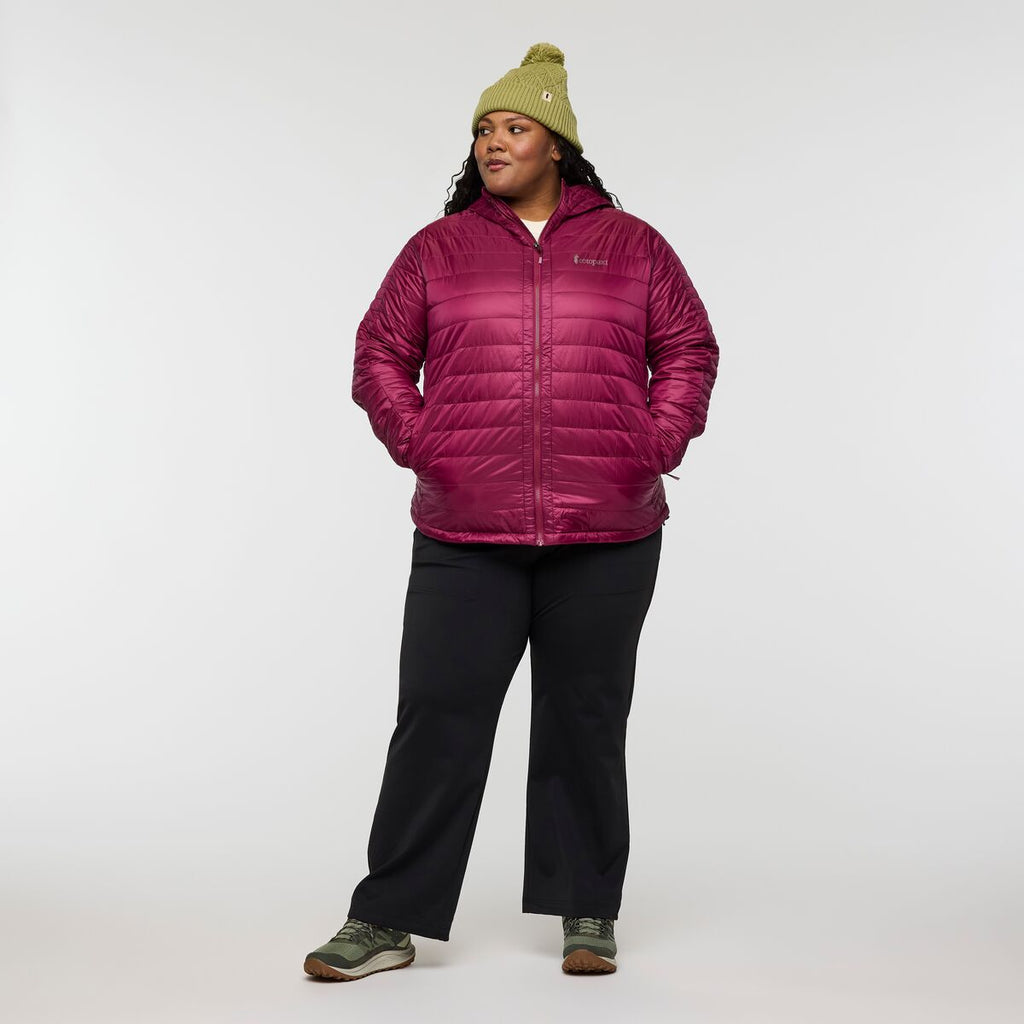 Capa Insulated Hooded Jacket - Women's, Jam, Model Tanisha