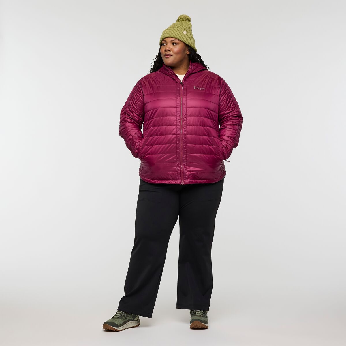 Capa Insulated Hooded Jacket - Women's, Jam, Model Tanisha