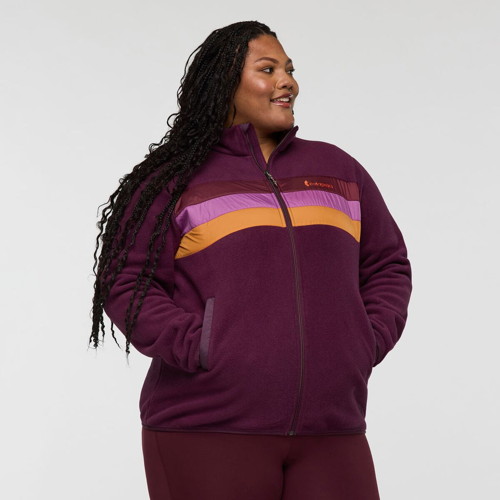 Teca Fleece Full-Zip Jacket - Women's, Slot Canyon, Model Tanisha