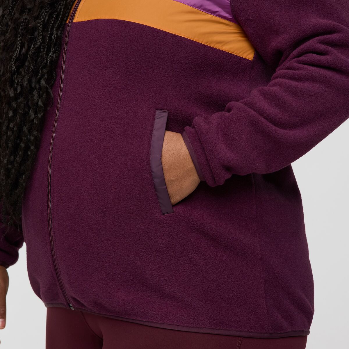 Teca Fleece Full-Zip Jacket - Women's, Slot Canyon, Model Tanisha