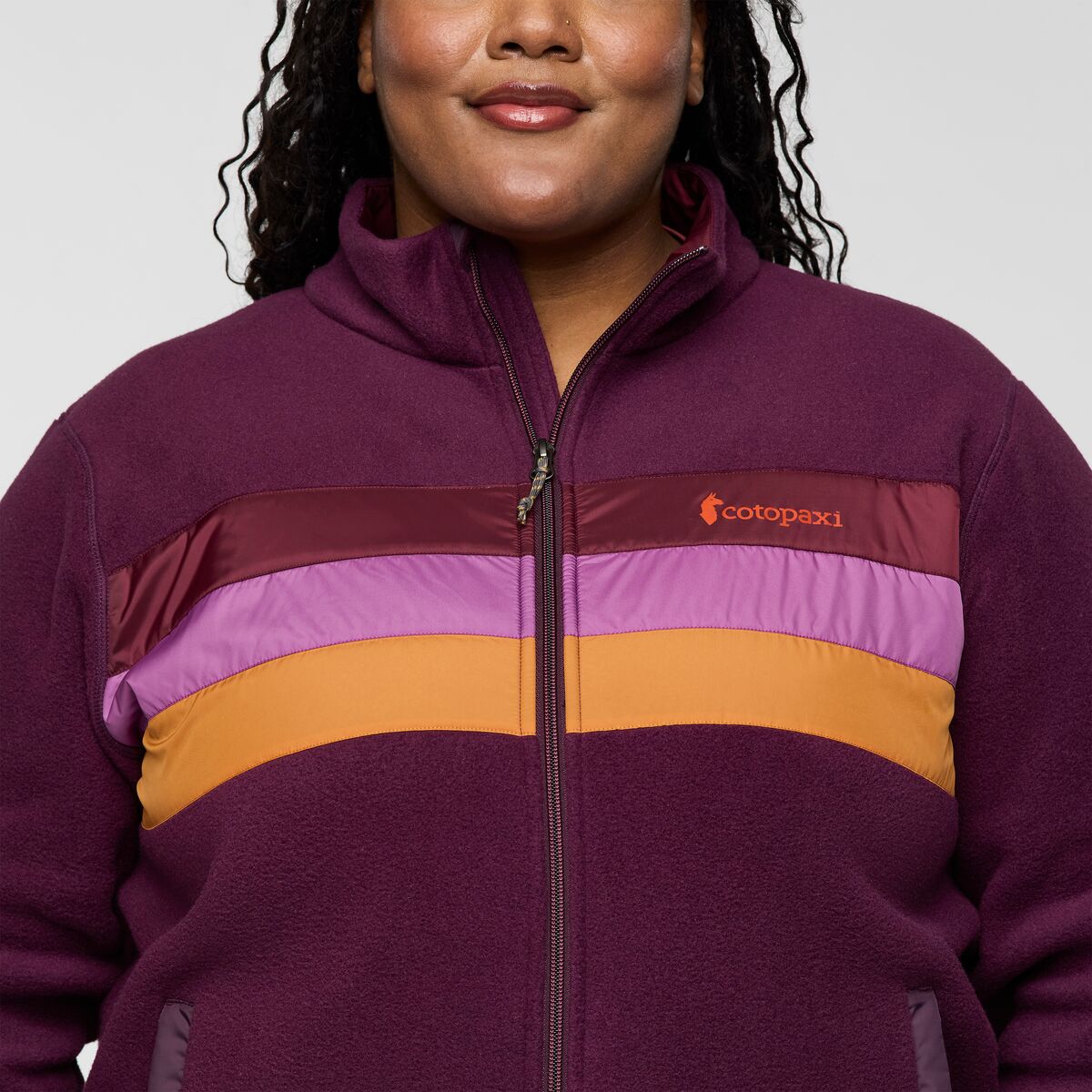 Teca Fleece Full-Zip Jacket - Women's, Slot Canyon, Model Tanisha