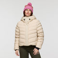 Alivio Down Jacket- Women's, Cream, Model Caitlyn