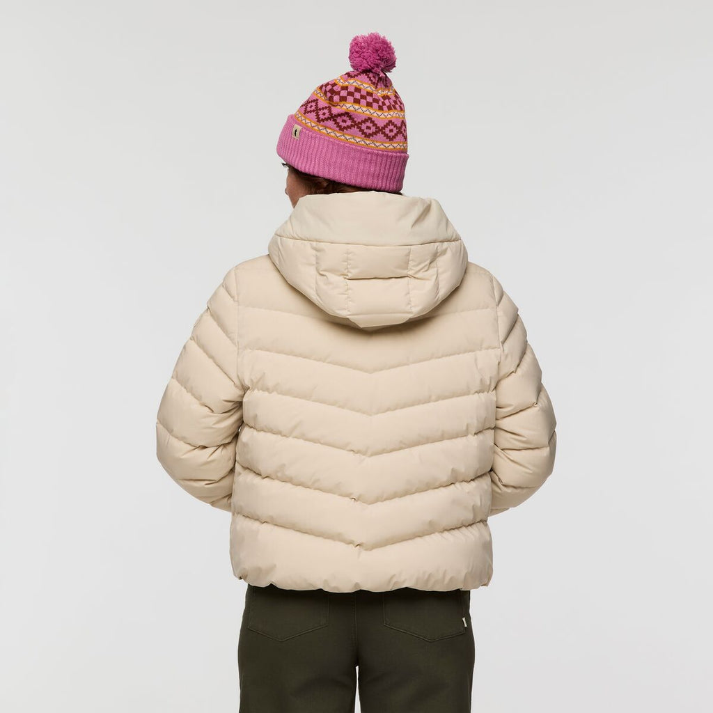 Alivio Down Jacket- Women's, Cream, Model Caitlyn