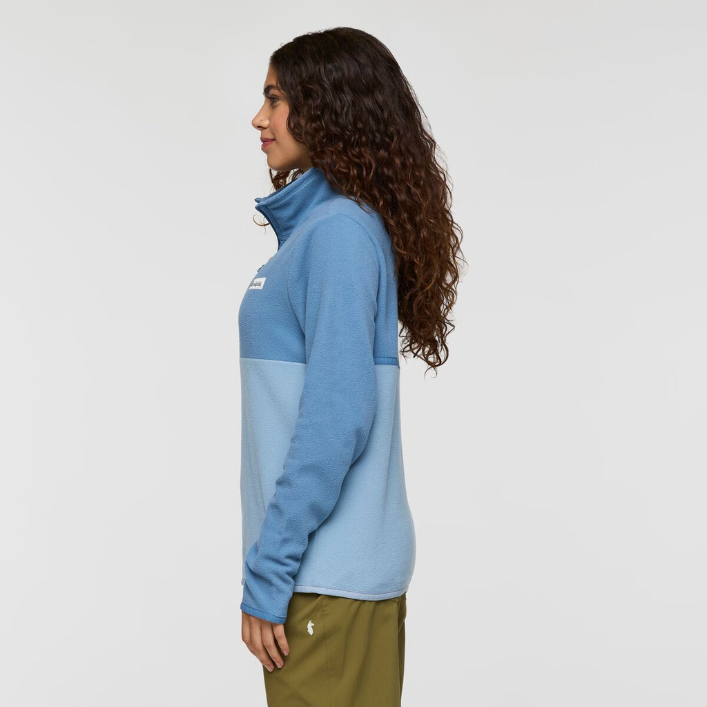 Amado Fleece Pullover - Women's, Fjord/Iceberg, Model Avery