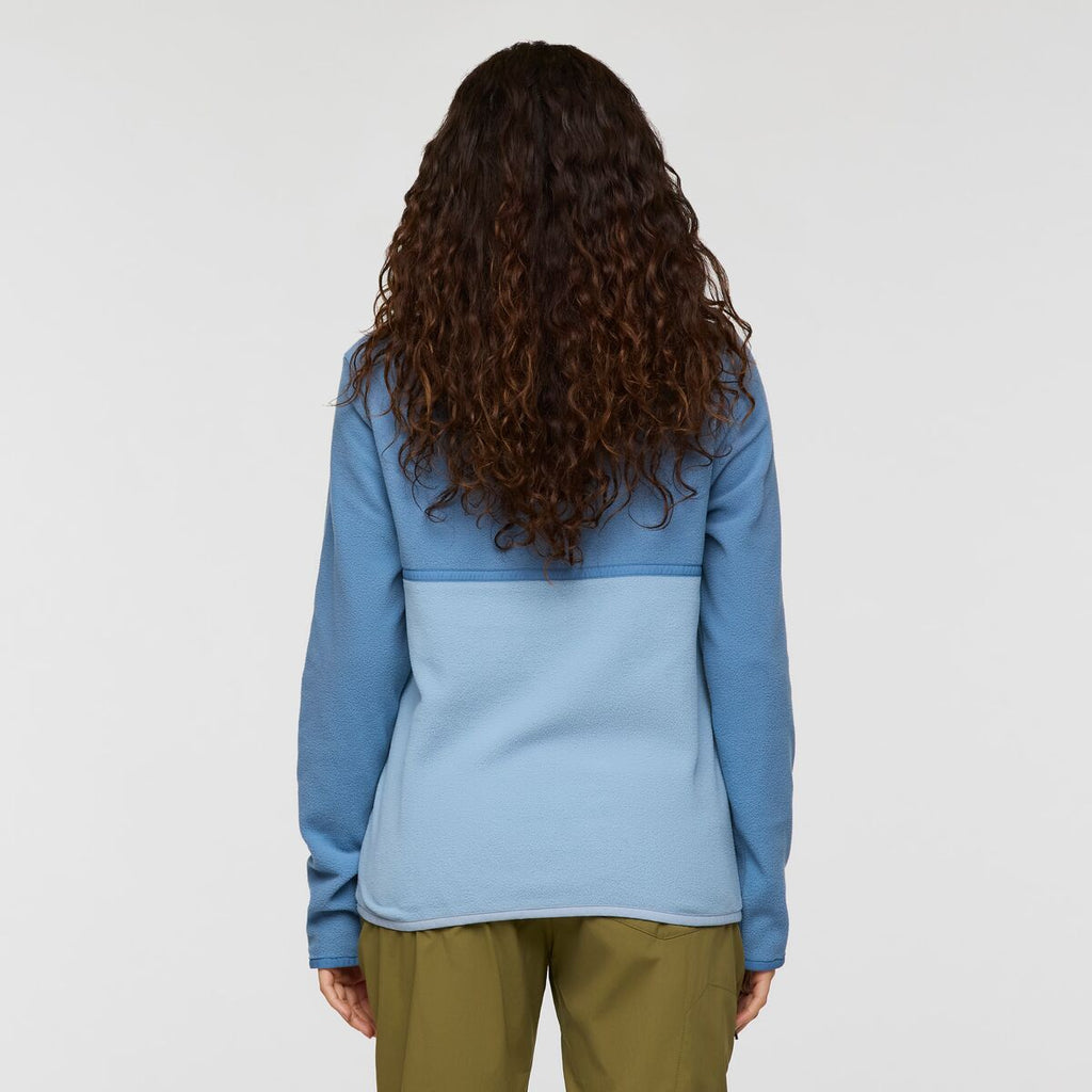 Amado Fleece Pullover - Women's, Fjord/Iceberg, Model Avery