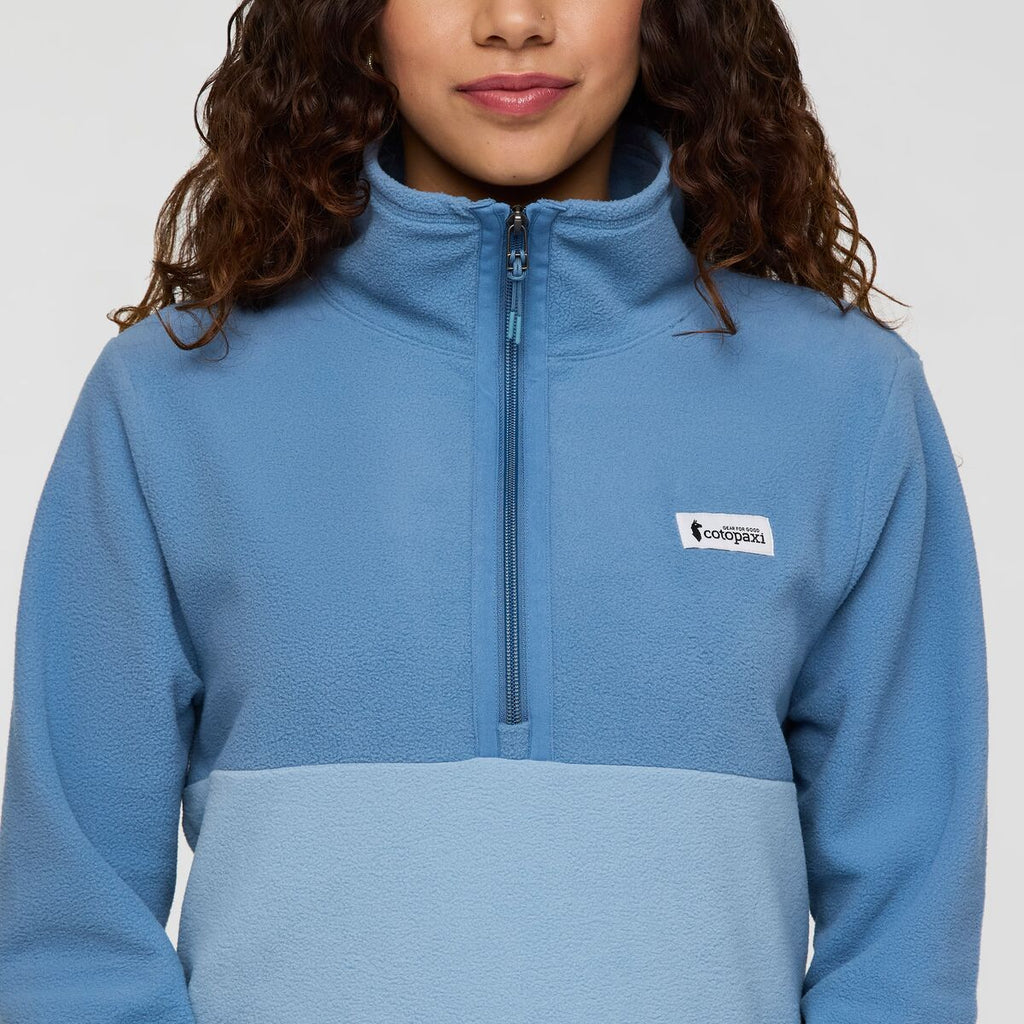 Amado Fleece Pullover - Women's, Fjord/Iceberg, Model Avery