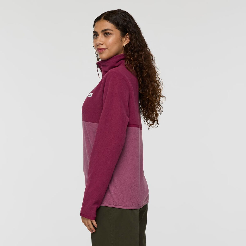 Amado Fleece Pullover - Women's, Jam/Fig, Model Avery