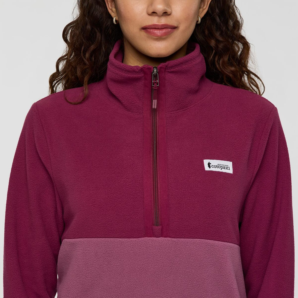 Amado Fleece Pullover - Women's, Jam/Fig, Model Avery